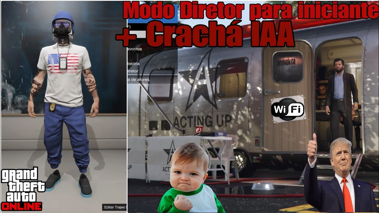 GTA 5-FULL TUTORIAL MODO DIRETOR PRA QUEM NUNCA CONSEGUIU+CRACHÁ IAA