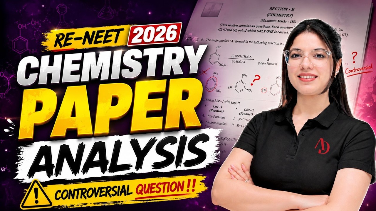 RE-NEET 2026 Chemistry Paper Analysis! ⚠️ Controversial Question In NEET? | Charu Maam
