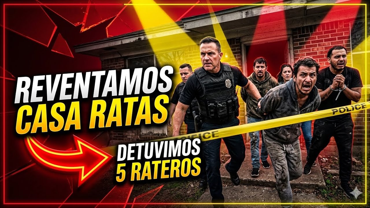 Les reventamos casa a ratas y detuvimos a 5 rateros. Operativo Chingon!