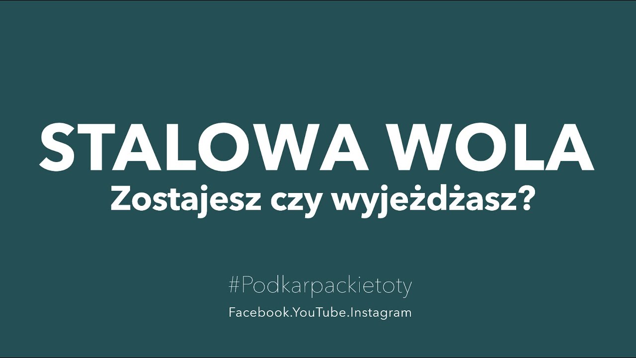 Zostajesz czy wyjeżdżasz? - Runda 4 - Stalowa Wola