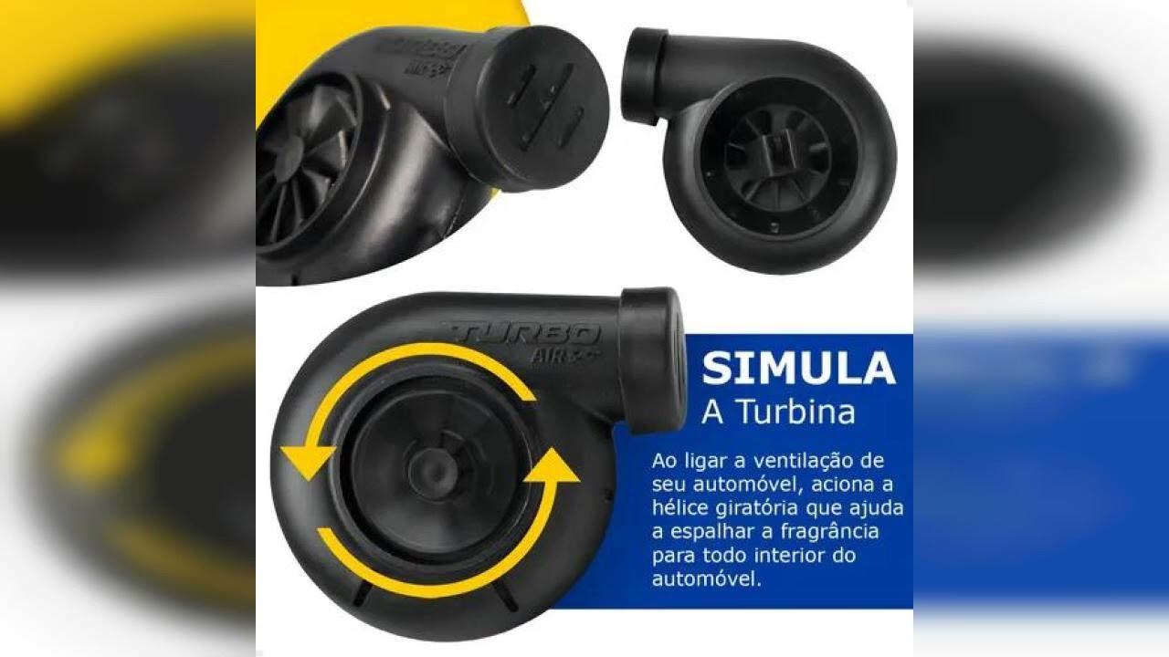 Resenha: Aromatizante Automotivo Turbo Car Br Vanilla Cor Preto Clipe Ar