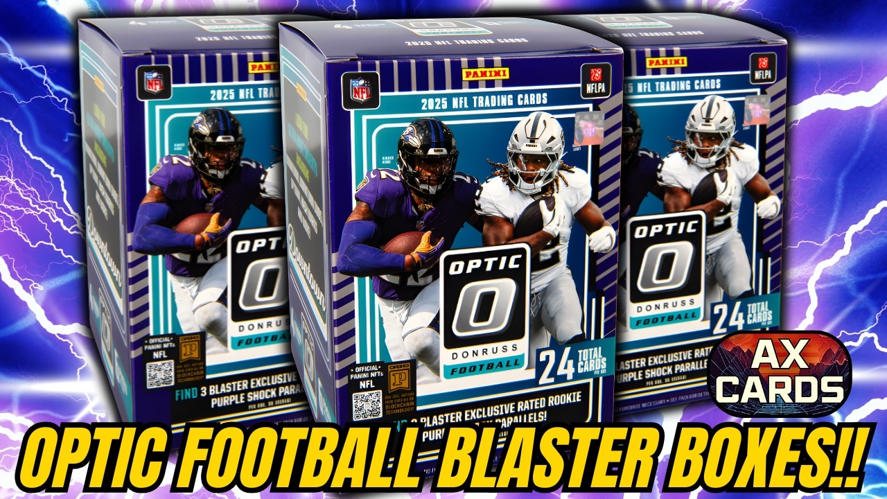 CAN WE PULL A DOWNTOWN??? 2025 OPTIC FOOTBALL BLASTER BOXES! WALMART PURPLE SHOCK PARALLELS!