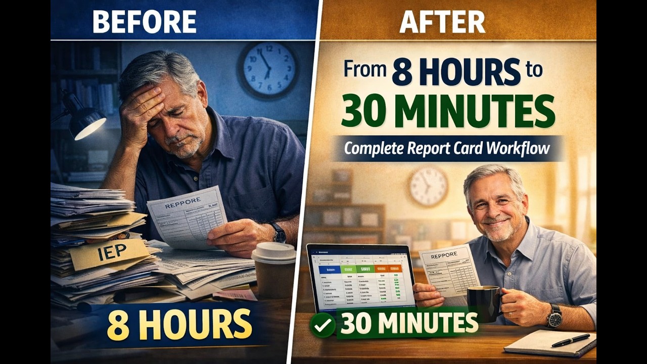 From 8 Hours to 30 Minutes: Complete Report Card Workflow