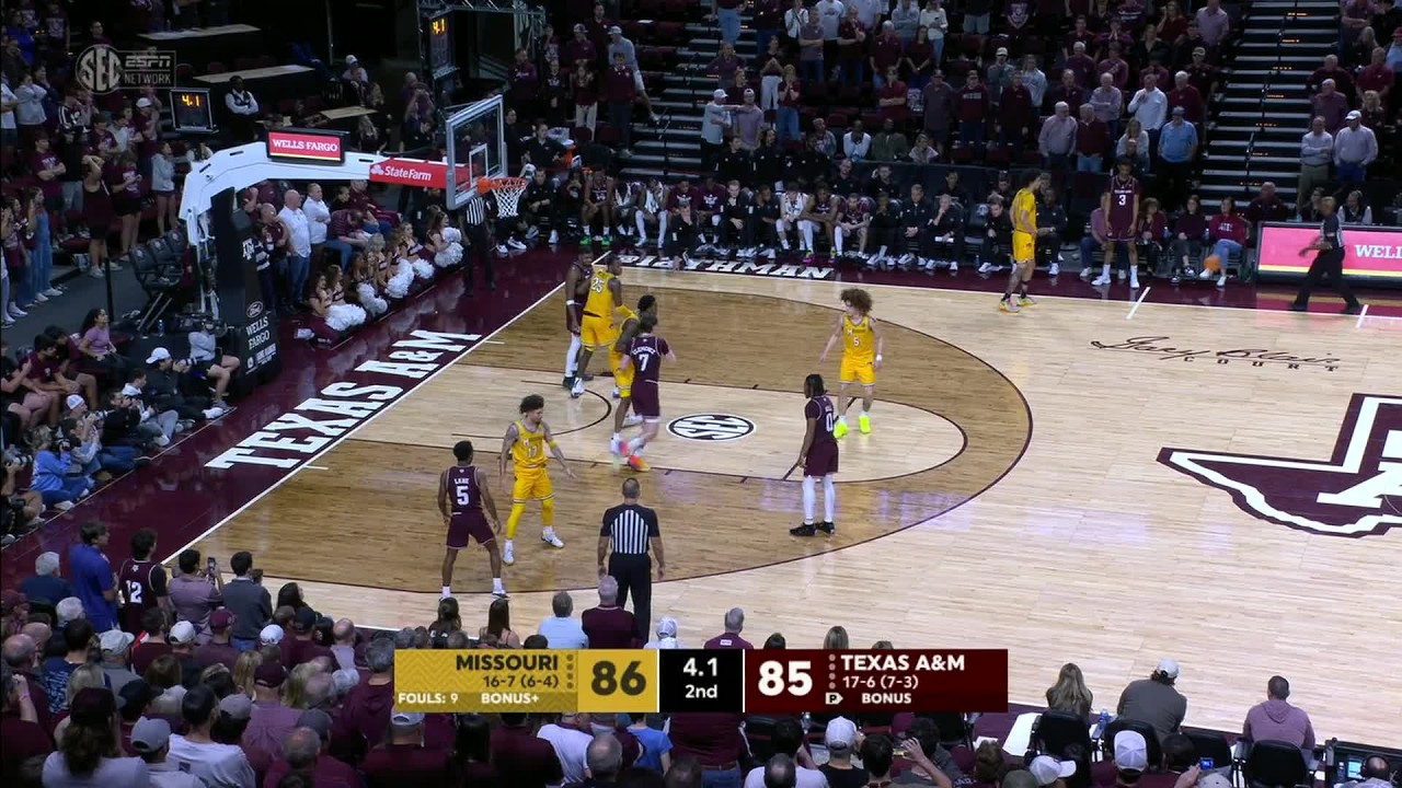 MISSOURI-TEXAS A&M GOES DOWN TO WIRE IN COLLEGE STATION 😱 | ESPN College Basketball