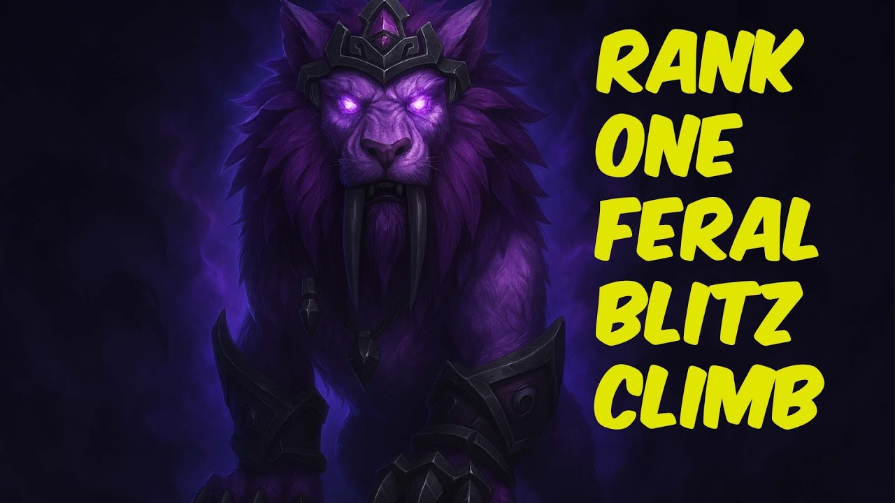 Rank 1 feral druid blitz climb - Feral druid pvp bg blitz the war within 11.1