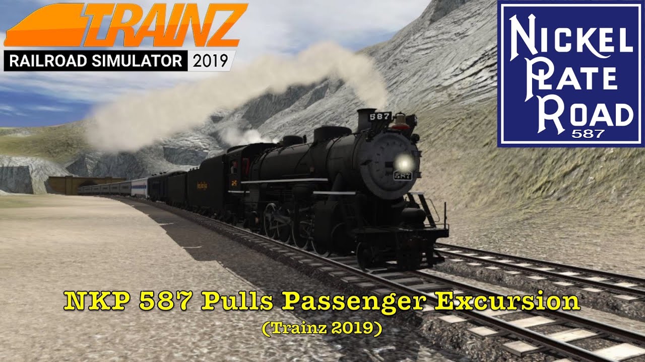 NKP 587 Pulls Passenger Excursion (Trainz 2019)