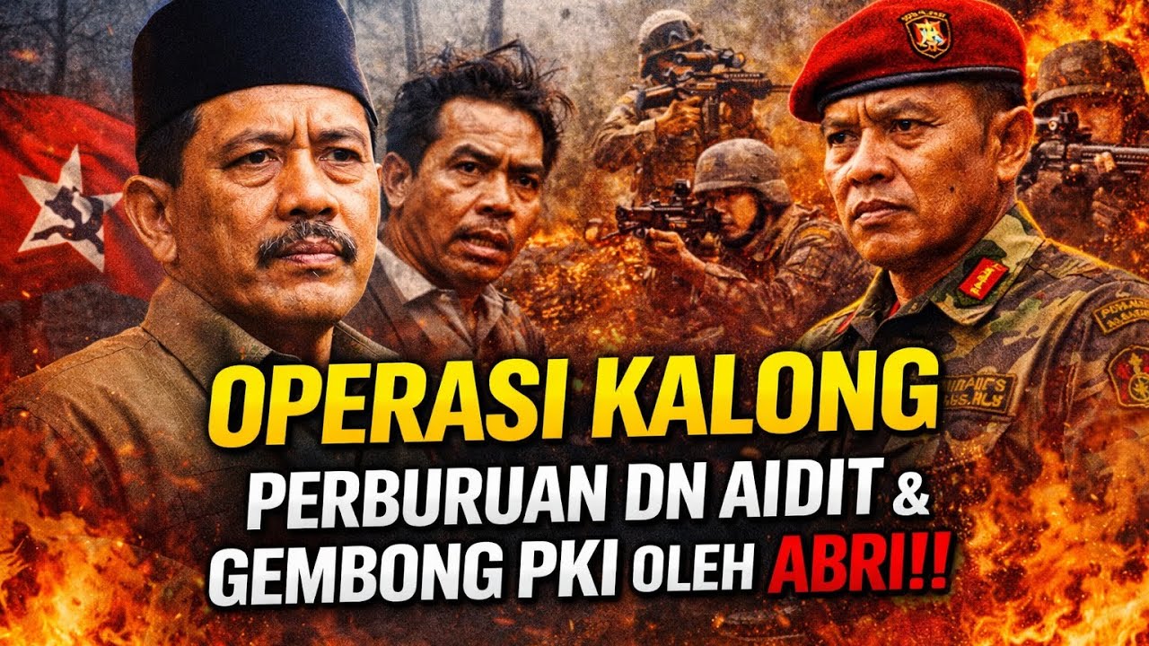 OPERASI KALONG: Perburuan DN Aidit dan Gembong PKI oleh ABRI‼️