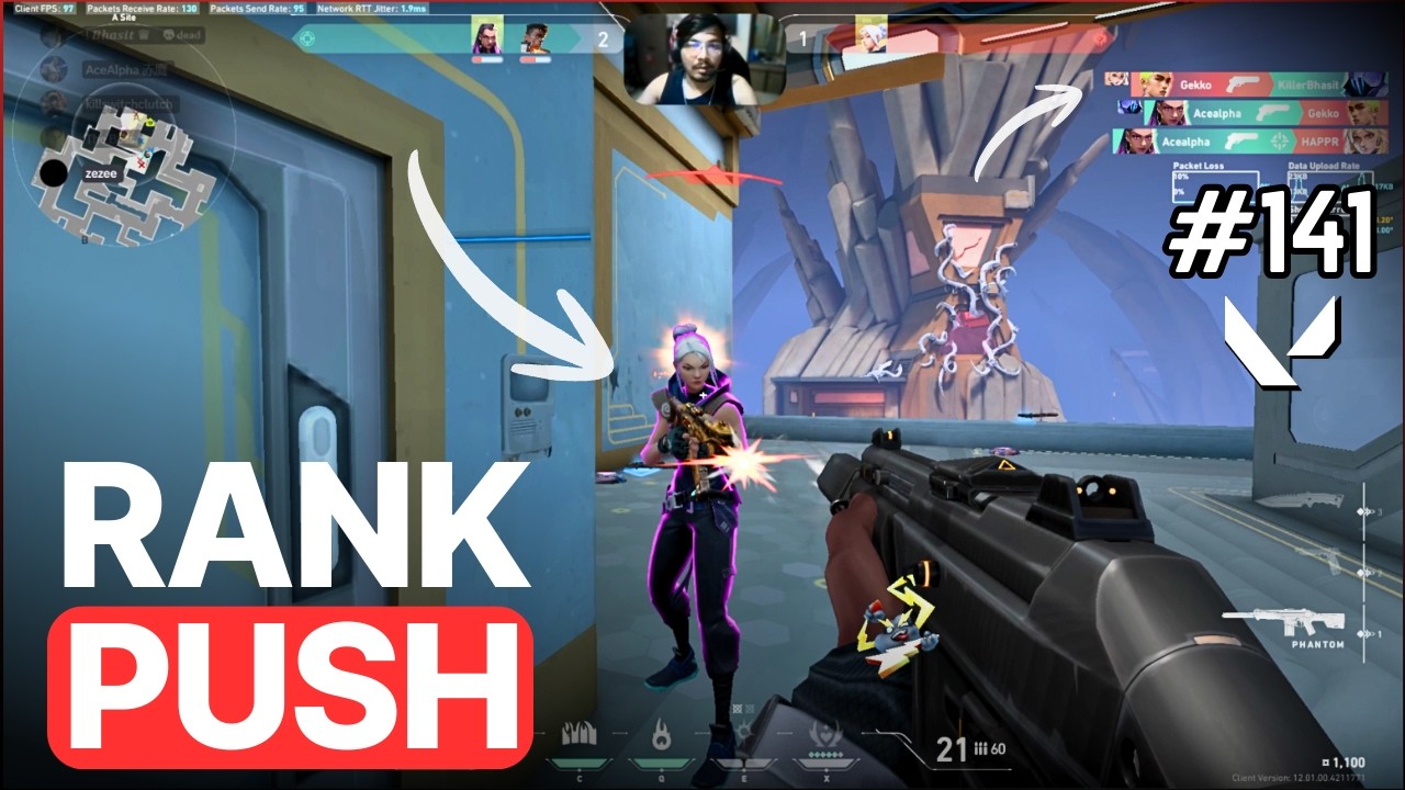 Day 141 – Rank Push Finally Went Right 😎🔥 | Abyss Valorant Competitive Highlights !
