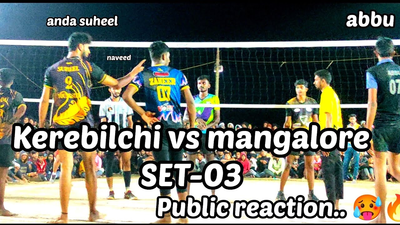 SET-03 Kerebilchi vs Mangalore volleyball match at nellur |bhatkal Naveed, abbu, zaheer, anda suheel