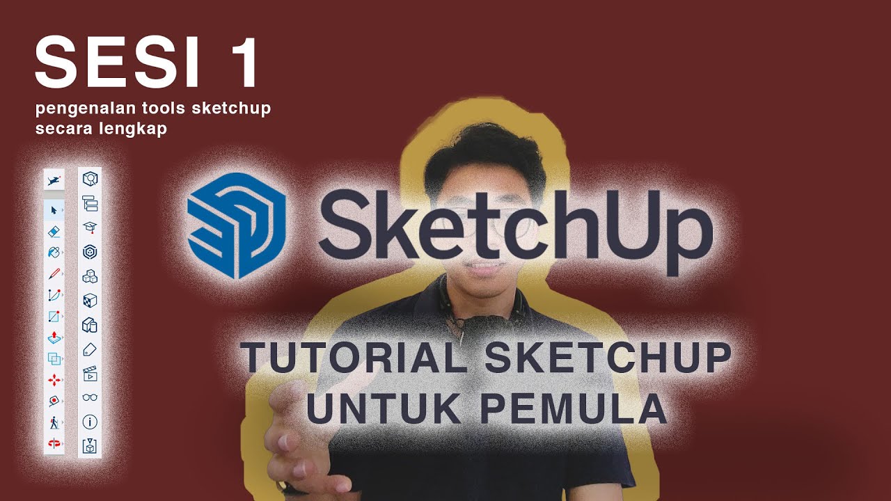SESI 1 - TUTORIAL SKETCHUP UNTUK PEMULA 2022 TANPA INSTAL (Sketchup for web free - pengenalan tools)