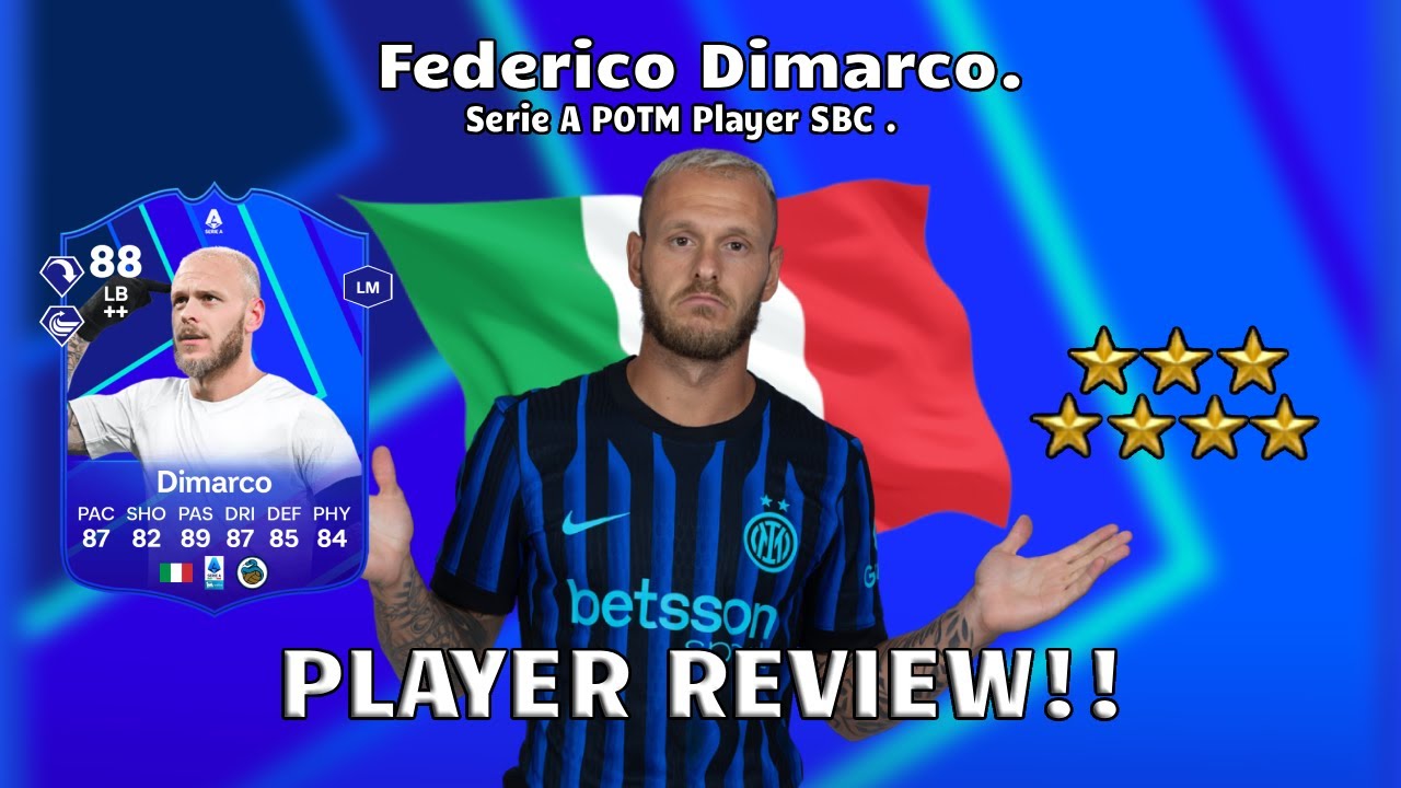 🪽⭐ 90 Rated Federico Dimarco Player Review! Serie A POTM Player SBC🔥🪽. FC 26 Ultimate Team
