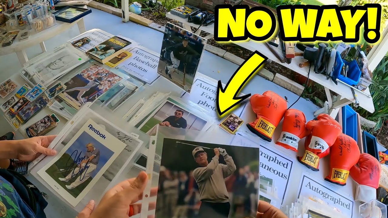 HUGE AUTOGRAPH COLLECTION FOR SALE AT THIS GARAGE SALE!!!