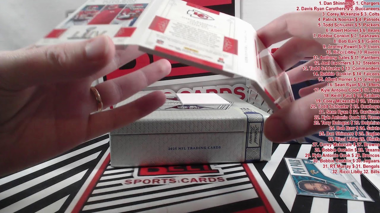 2025 National Treasures Football Hobby Case Break pt. 1