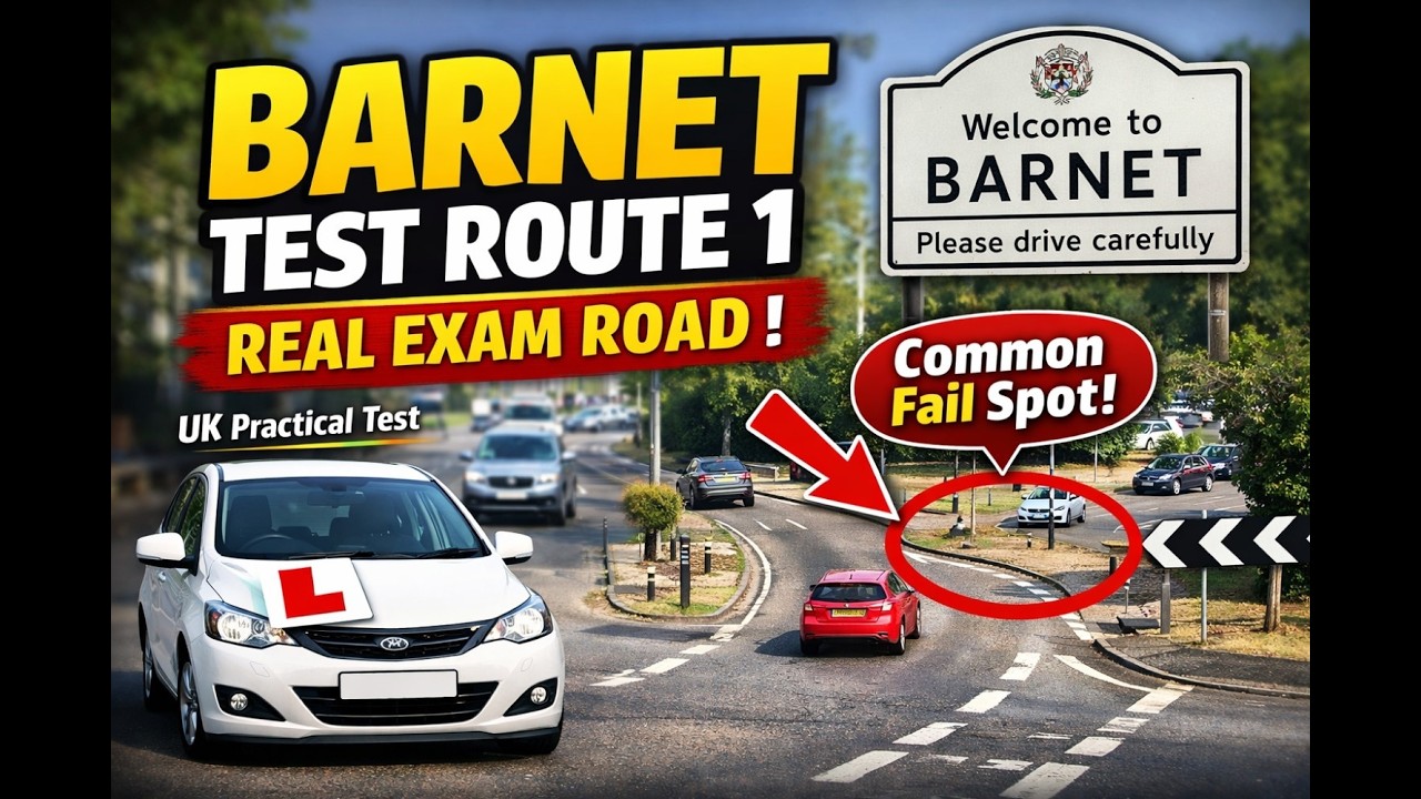 Barnet Driving Test Route 1 | Full Route Drive & Key Test Areas