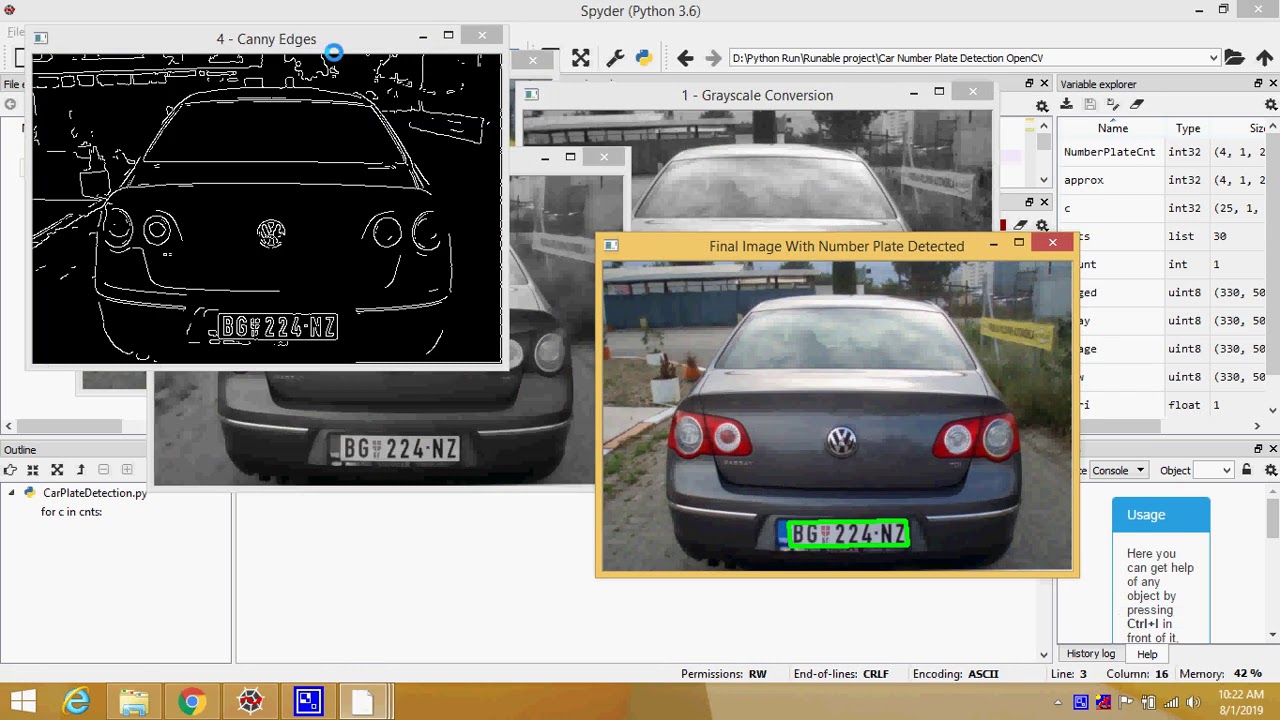Car Number Plate Detection OpenCV in Python