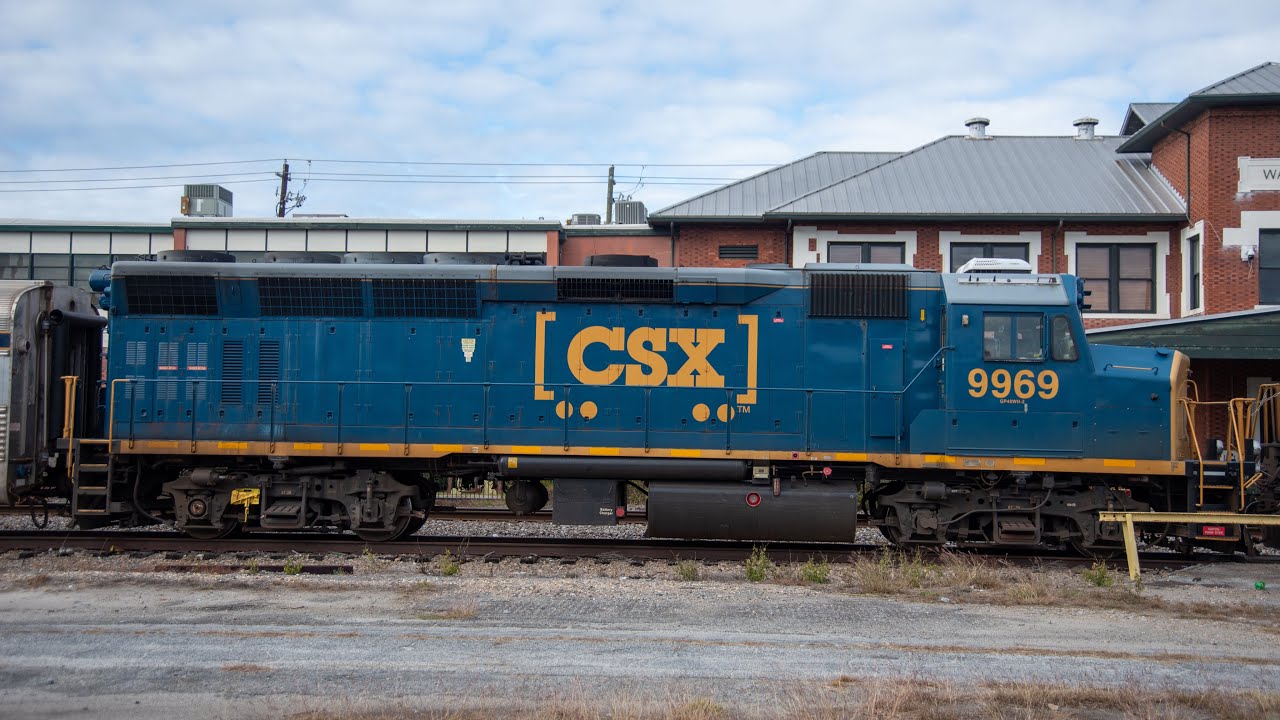 TRRA sd40-2 for US Sugar, a rare GP40 on a CSX geo train, L796 leaving the Kingsland sub