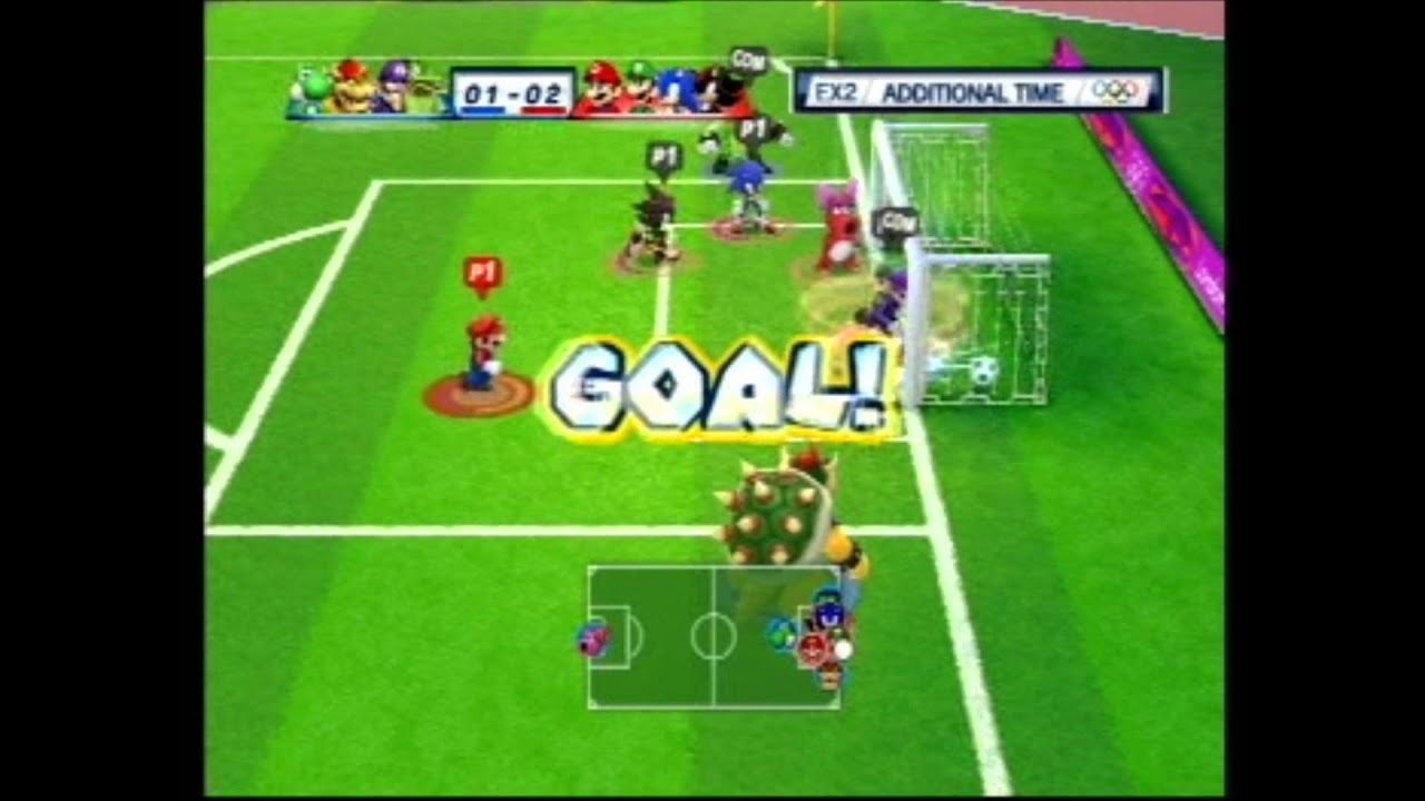Mario and Sonic at the London 2012 Olympic Games: Football