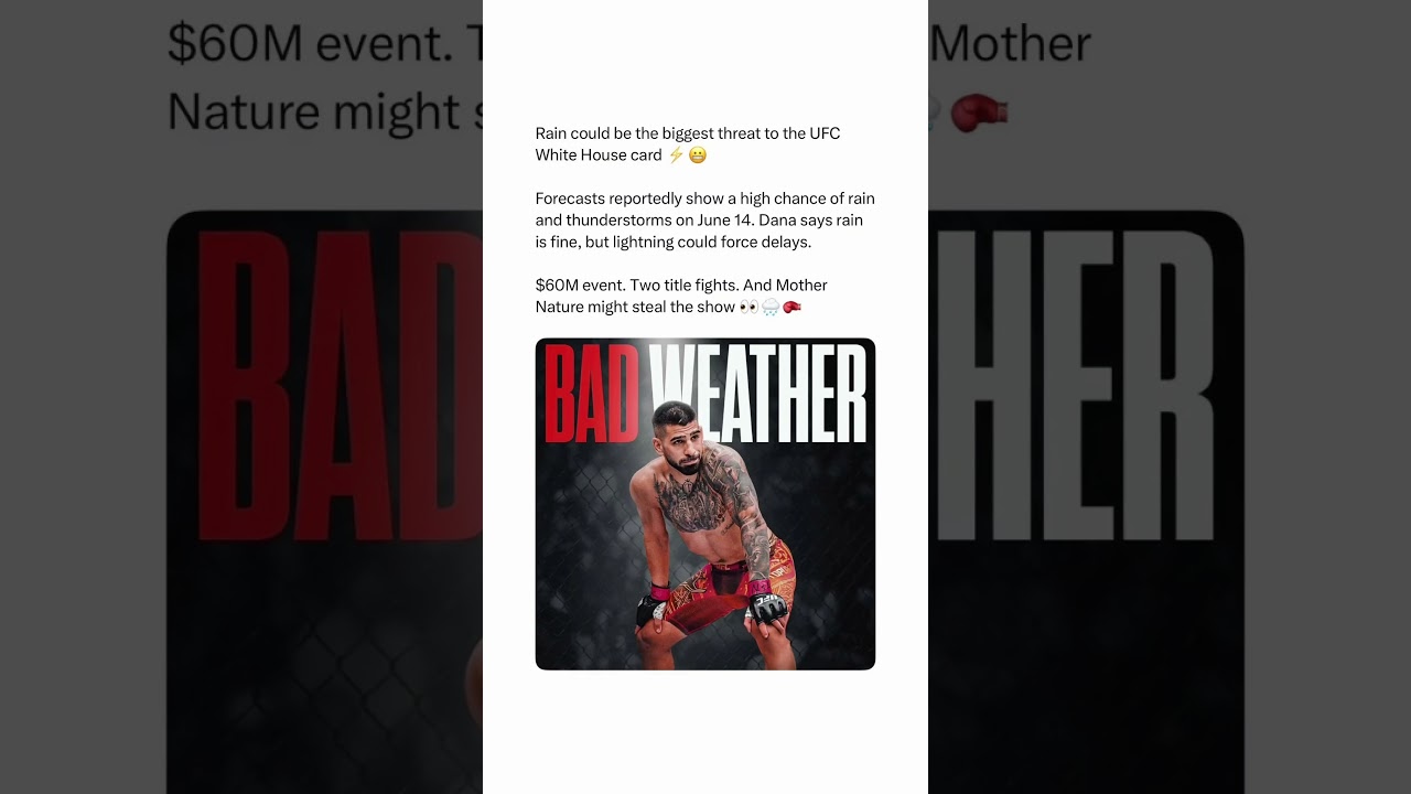 Weather Threatens UFC Event 😳