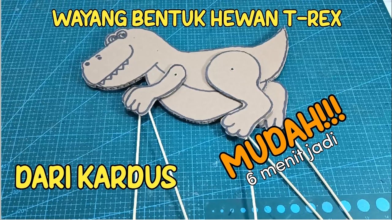 Cara Membuat Wayang Bentuk Hewan dari Kardus dengan MUDAH