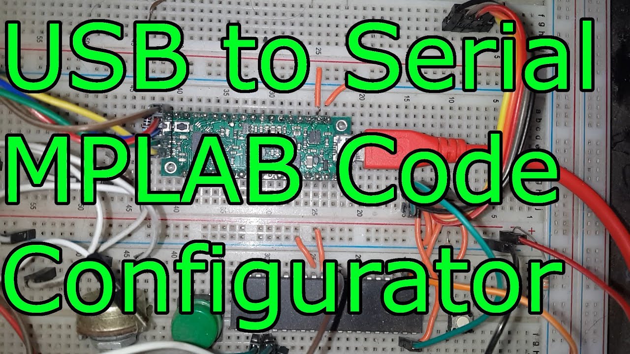 USB to Serial & MPLAB Code Configurator 🔴 PIC Microcontroller Programming Tutorial #28 MPLAB C