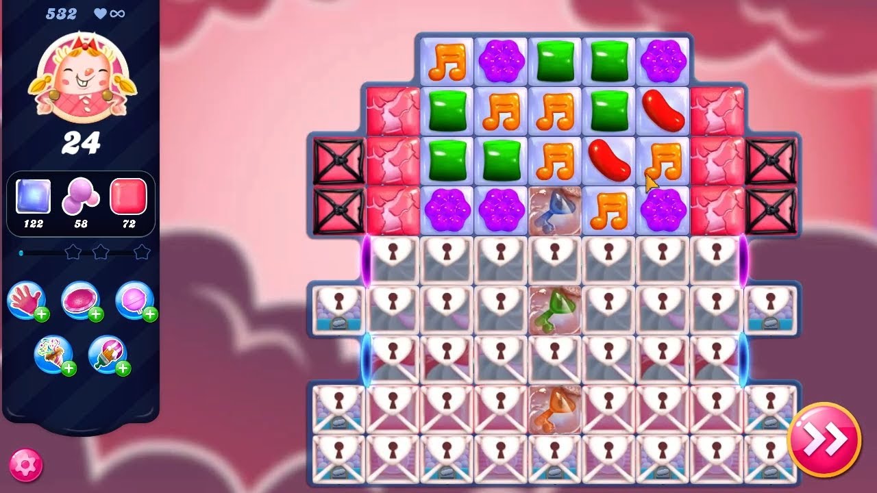 Candy Crush Saga LEVEL 532 NO BOOSTERS (new version)🔄✅