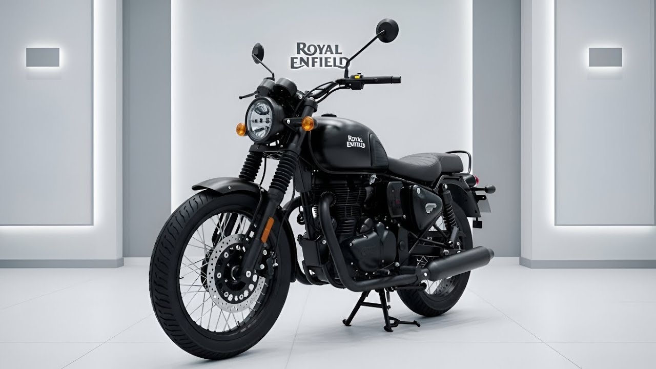 This 2026 Royal Enfield Guerrilla 450 in Playa Black Looks ILLEGAL in a Luxury Showroom 😱🔥