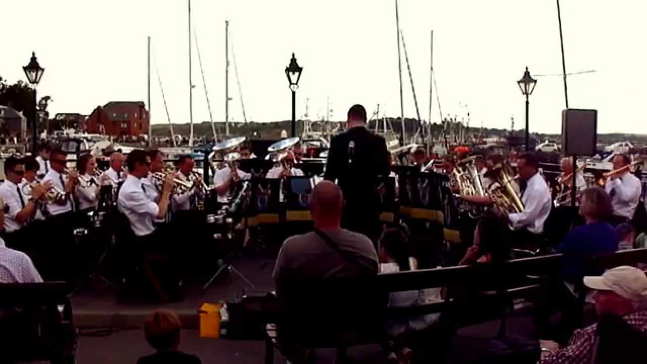 Camborne Town Band at Padstow play The Floral Dance