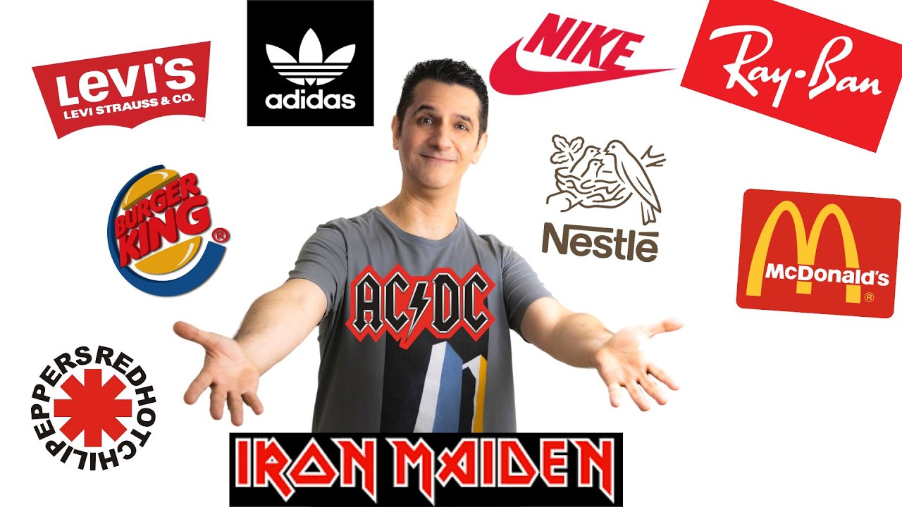 Como falar as MARCAS em INGLÊS + nomes de BANDAS em inglês
