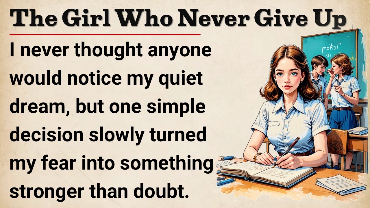 Learn English With Story 🔥 The Girl Who Never Give Up | Level 3 English Listening || Graded Reader