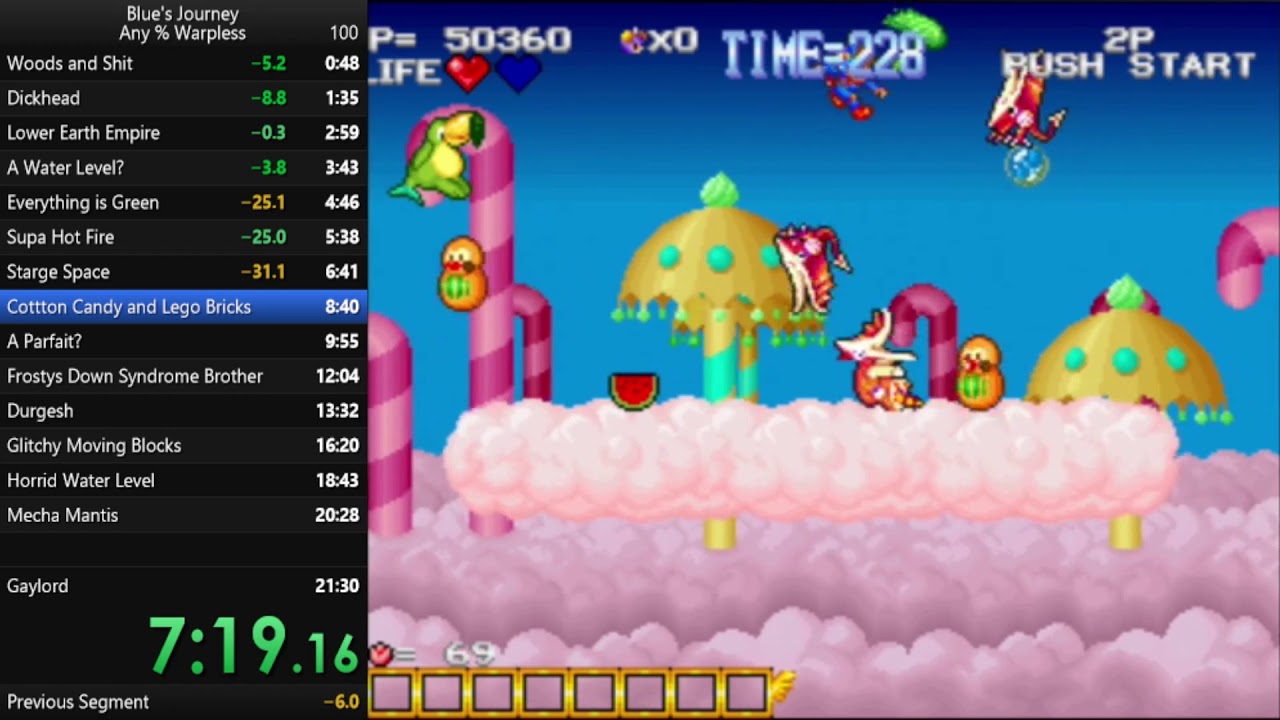 Blue's Journey/Raguy Speedrun - Neo Geo in 18:33 (World Record?????????)