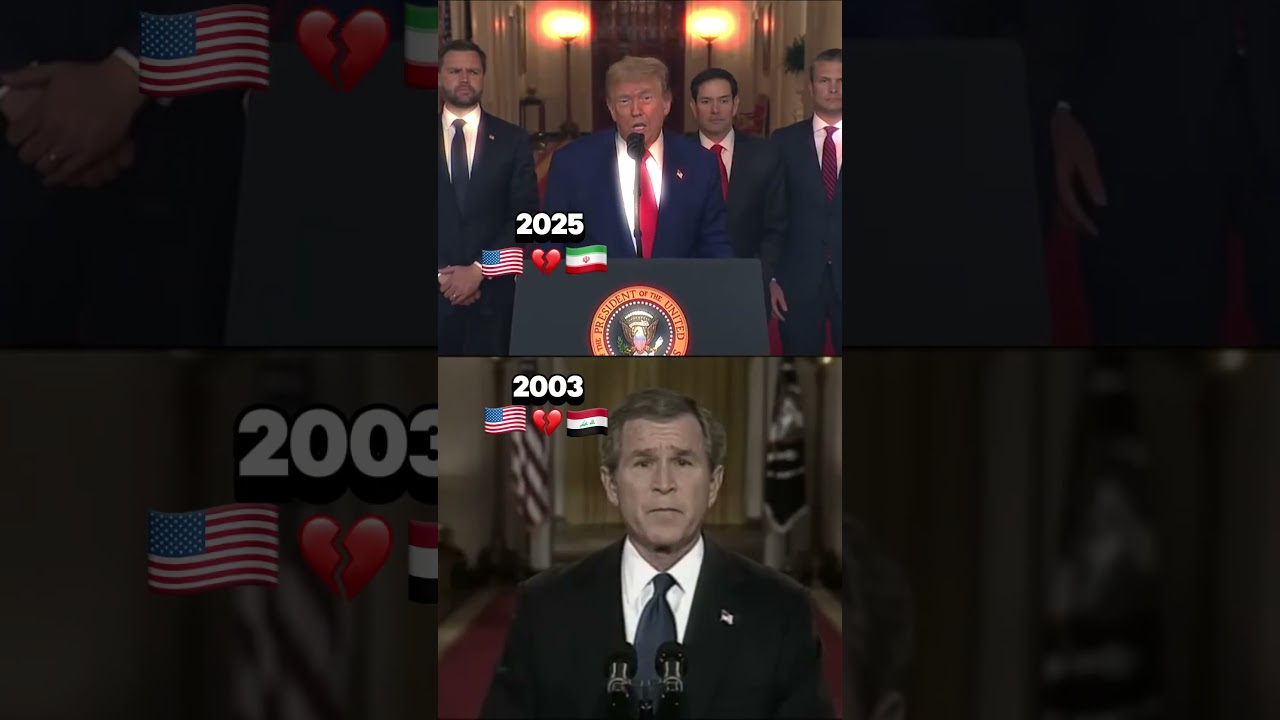Trump and Bush Iraq and Iran strategies with dates #politics #usa #trump #bush