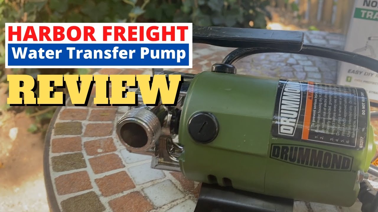 Обзор перекачивающего насоса Harbor Freight Tools Drummond 120 В