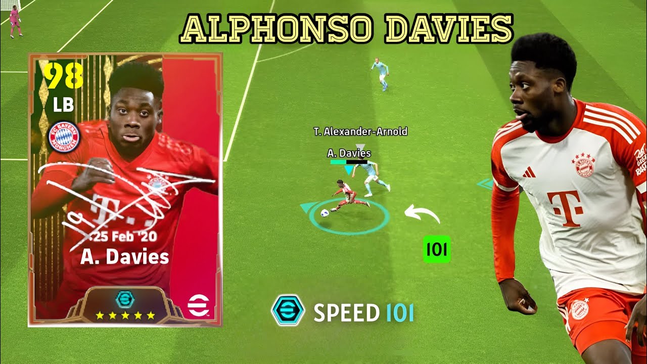 eFootball 2024• ĐÁNH GIÁ A.DAVIES: CHỈ SỐ TỐC ĐỘ KINH HOÀNG 101| CẦU THỦ CHẠY NHANH NHẤT GAME LÀ ĐÂY