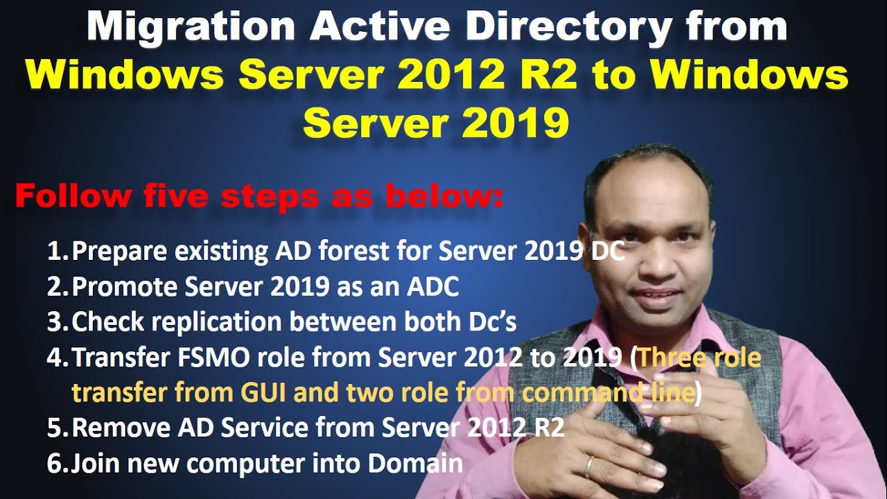 How to Migrate Active Directory from server 2012 R2 to Server 2019 | Active Directory Migration