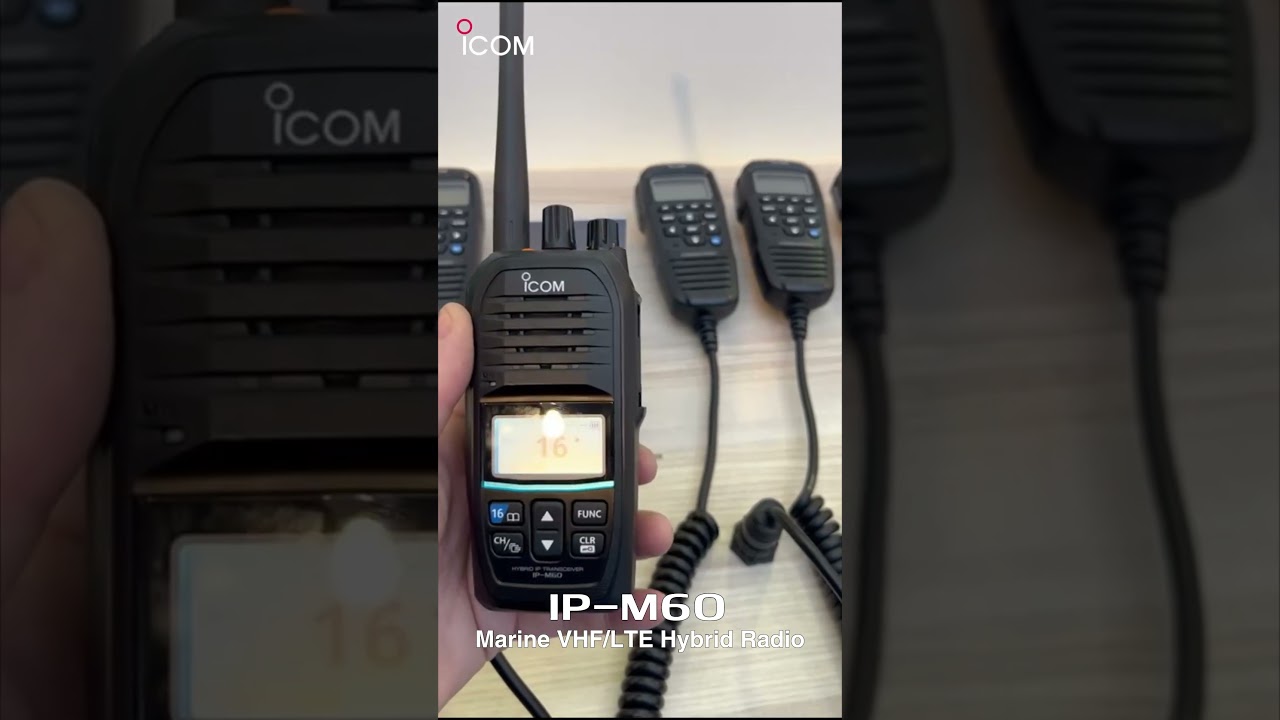 Introducing the IP-M60 Marine VHF/LTE Hybrid Radio #icom #vhf #radio #communication #marine