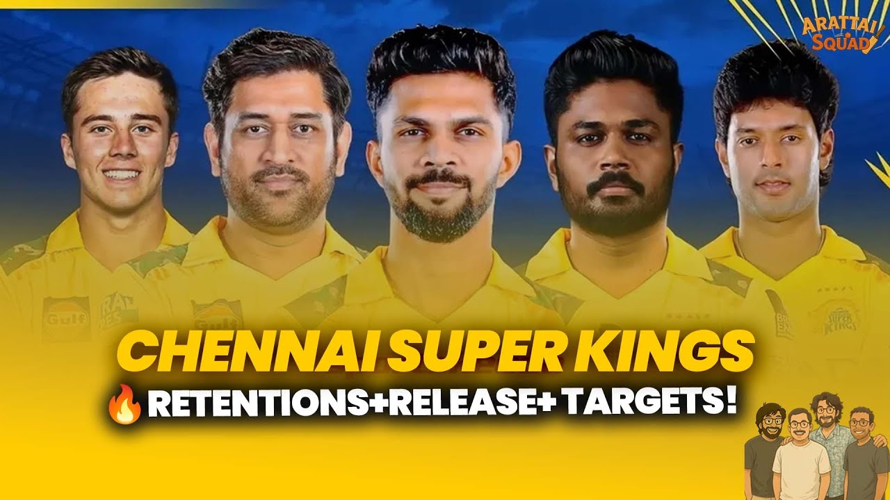 CSK+IPL 2026 Team by Team Breakdown! Retentions, Releases, Targets & Big Stories Before the Auction