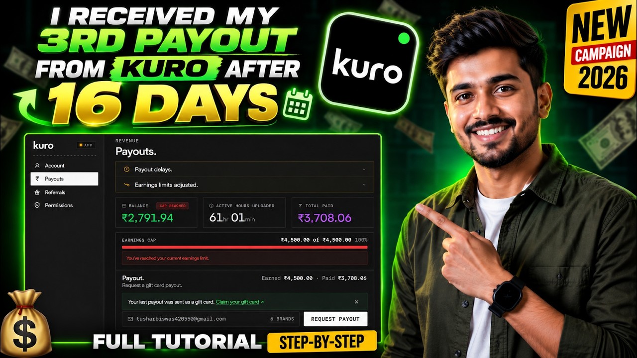 My 3rd Payout From KURO after 16 days 🔥| Kuro New Update All Details |
