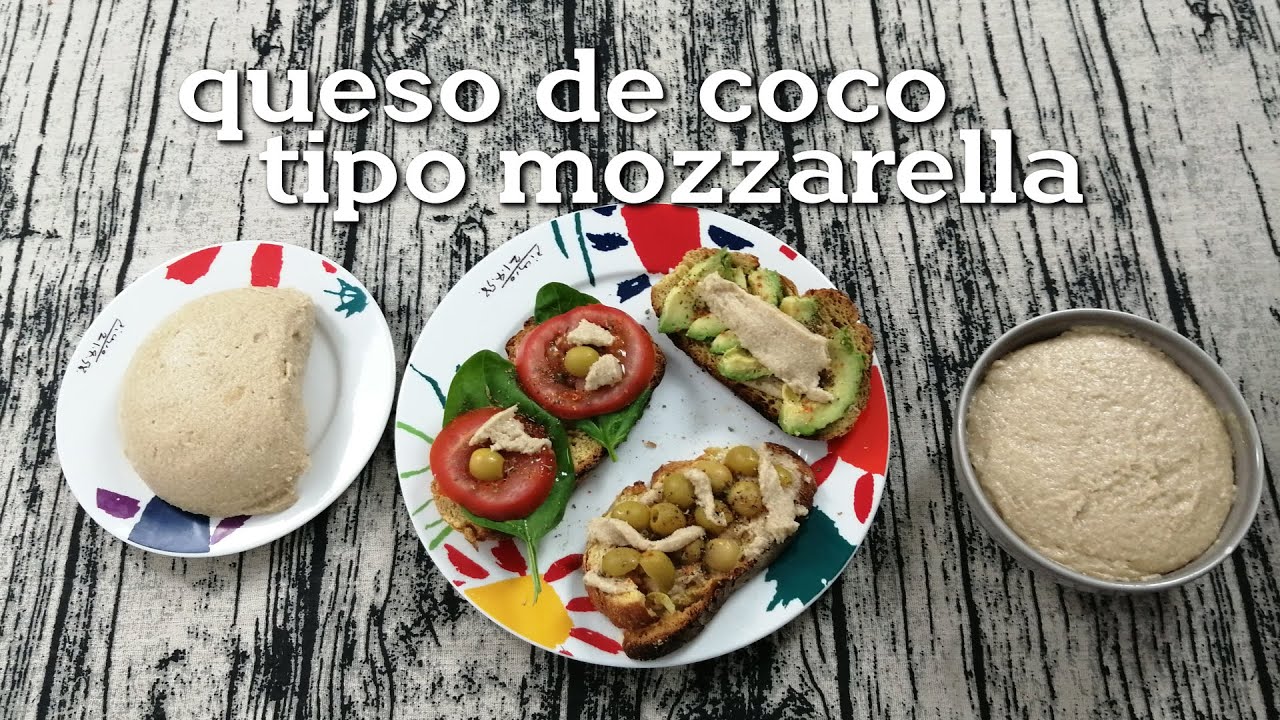 Queso de coco tipo mozzarella