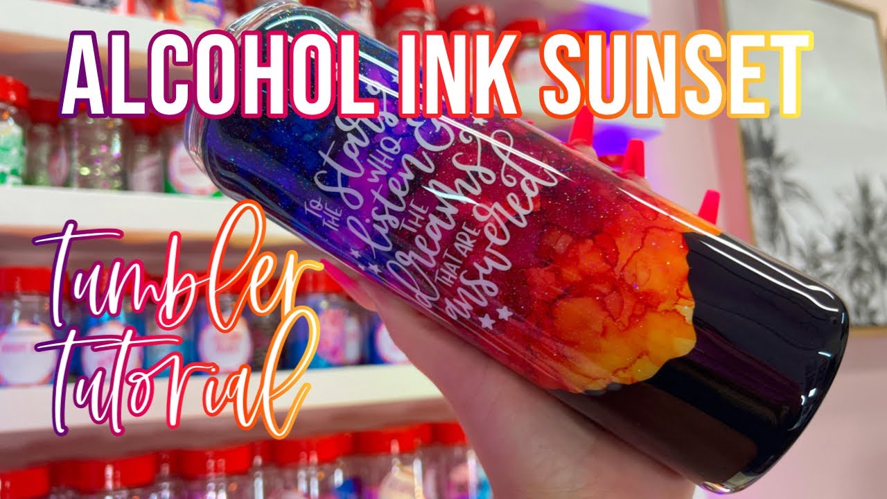 Sunset Tumbler Tutorial
