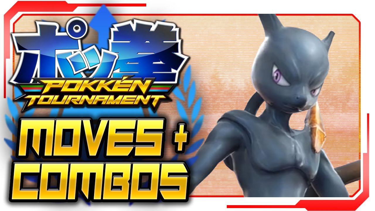 Pokken Tournament - ALL Shadow Mewtwo Moves & Combos! [Gameplay Walkthrough]