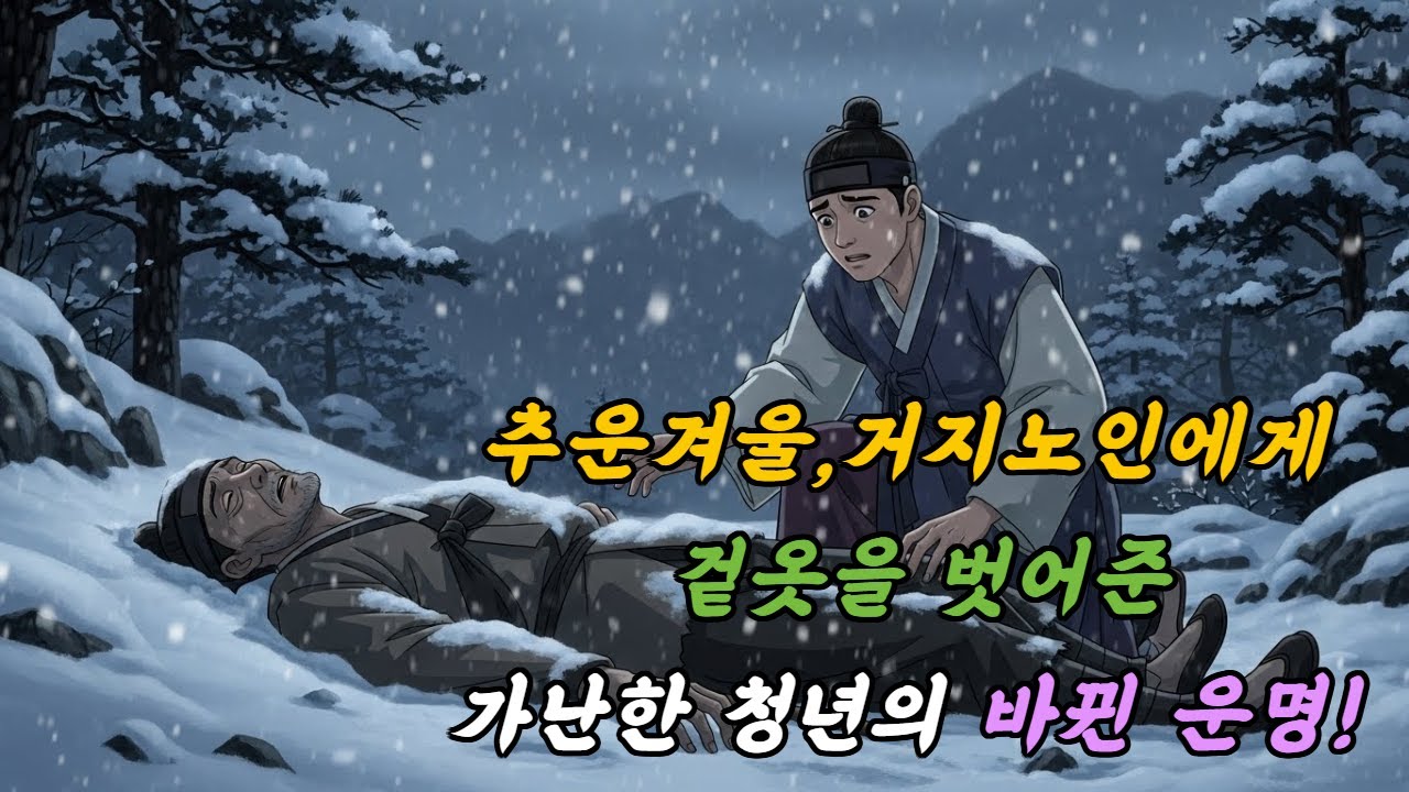 추운 겨울, 거지에게 겉옷을 벗어준 가난한 머슴의 바뀐 운명