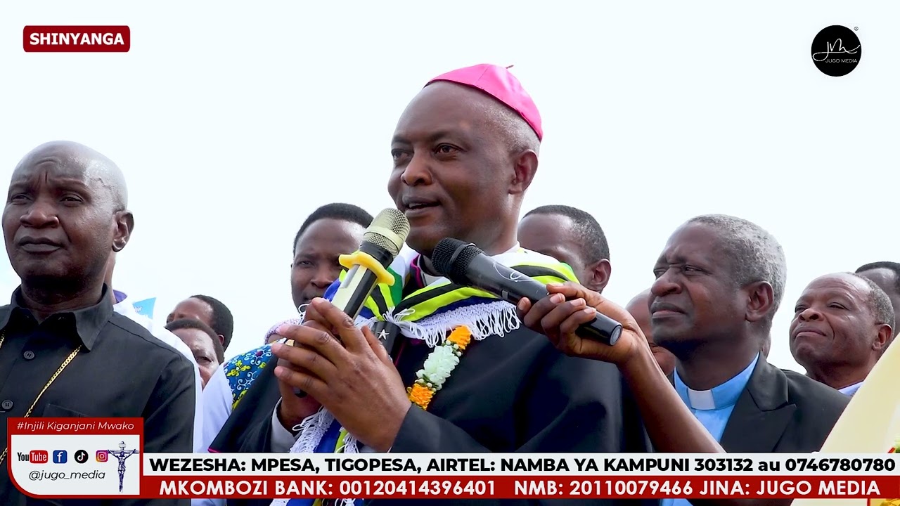 Askofu Lyimo wa Jimbo Jipya la Bariadi azungumza mara baada ya kupokelewa Mpakani mwa Tabora na Shy.