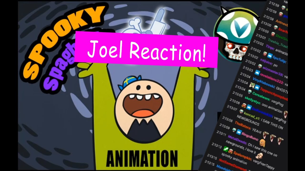 Spooky Spaghetti Joel's Reaction!!