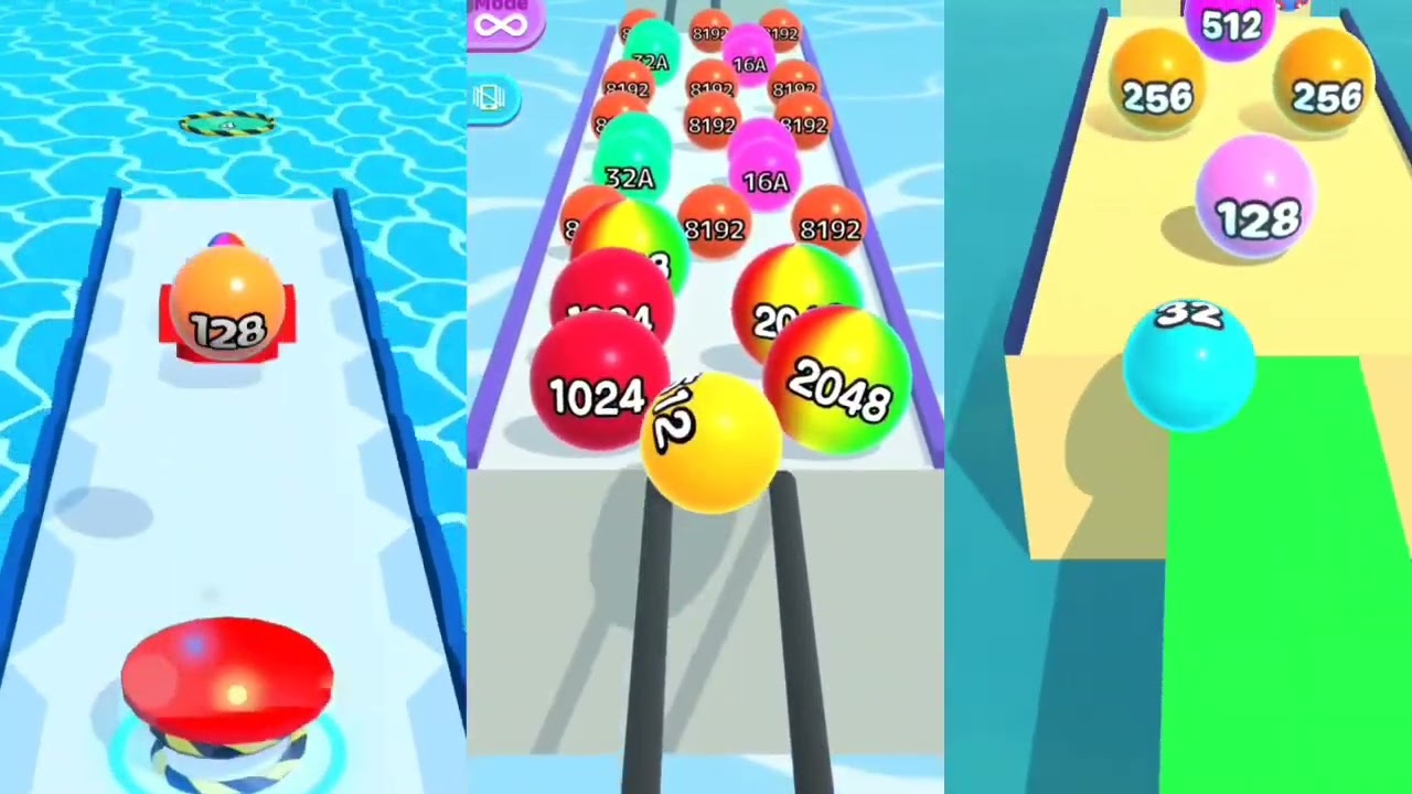 Ball Runner games, all levels gameplay walktrough android iOS
