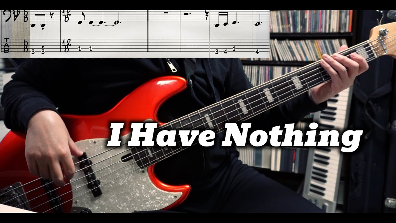 Whitney Houston - I Have Nothing (Bass Cover) TABS in Video / Sire 5strings Bass