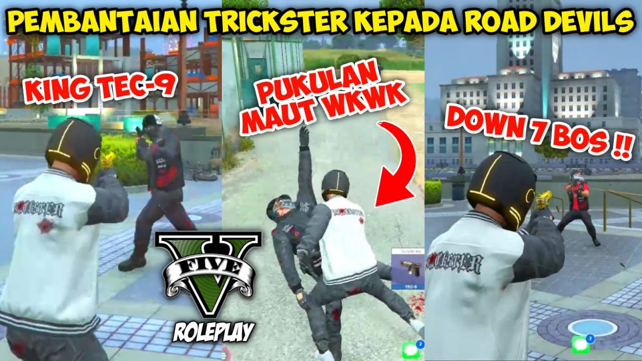 TEC-9 ISCO IS BACK !! ROAD DEVILS DOWN 7 KEPALA SEMUA AUTO CIUM TANAH DEK !! GTA V ROLEPLAY