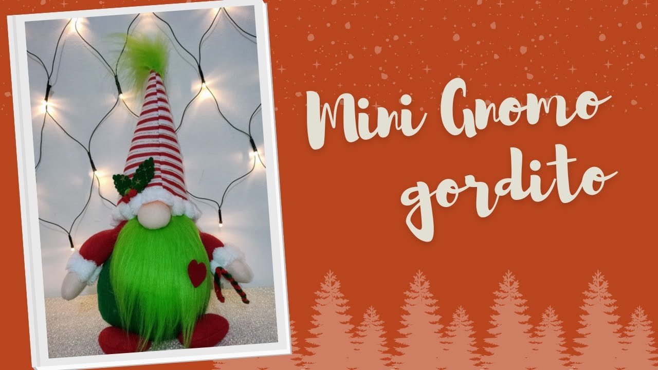Hermoso MINI #GNOMO GORDITO 😍 - Tutorial paso a paso 🎄Decoración navideña con MOLDES GRATIS ❤️🌟 DIY