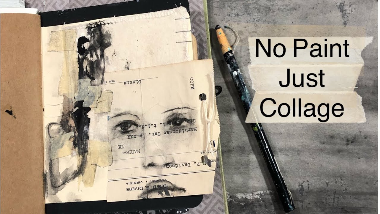 No Paint Art Journal Page