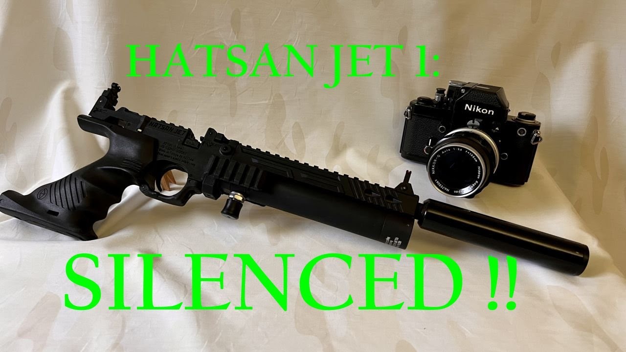Hatsan Jet 1 fitting a silencer adaptor and a silencer