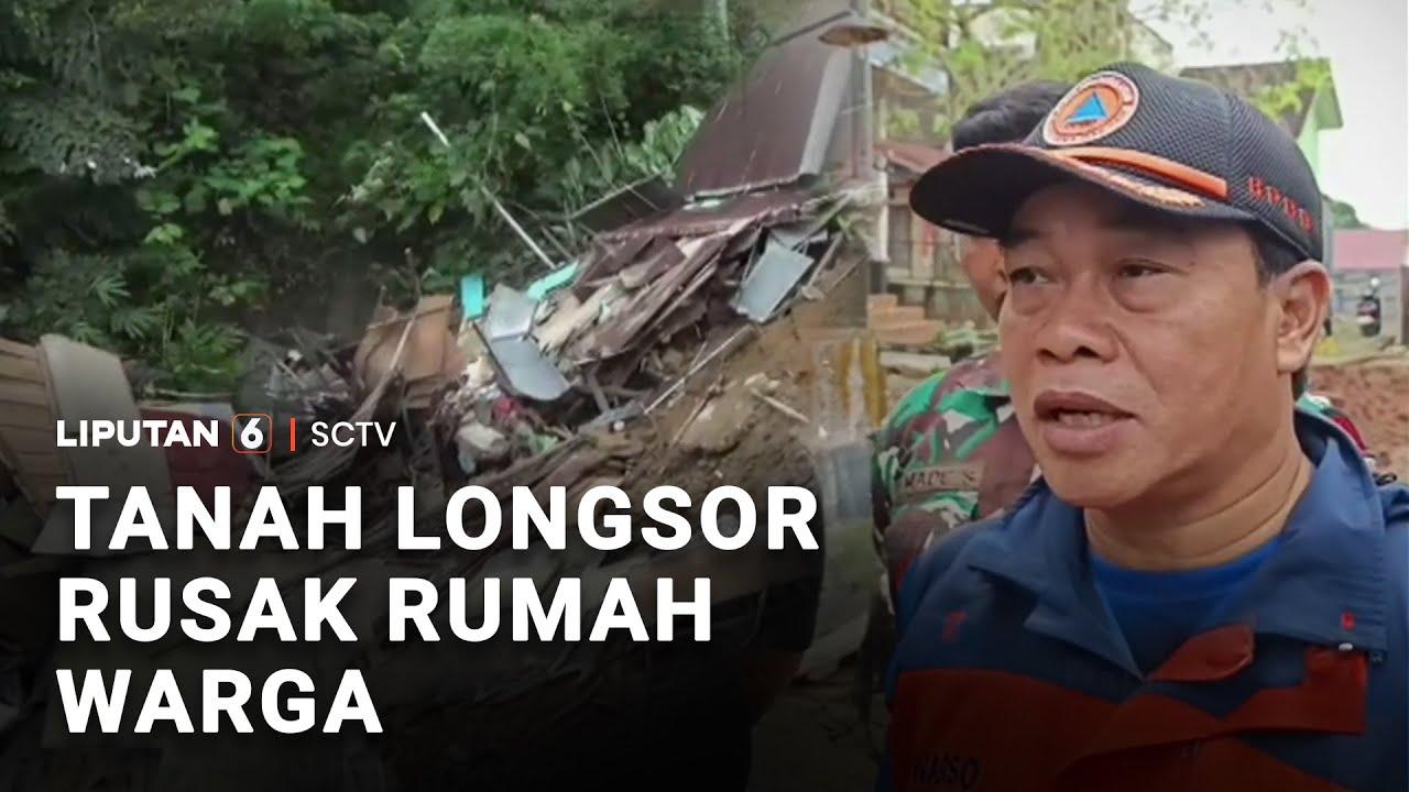 Tanah Longsor Rusak Rumah Warga | Liputan 6
